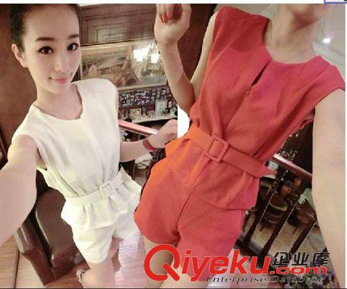 廠家主推產品 韓版女人精品服裝免費代理加盟 純色無袖雪紡衫+短褲套裝 配腰帶圖片|廠家主推產品 韓版女人精品服裝免費代理加盟 純色無袖雪紡衫+短褲套裝 配腰帶產品圖片由深圳市寶安區新安柏思妮服裝廠公司生產提供-